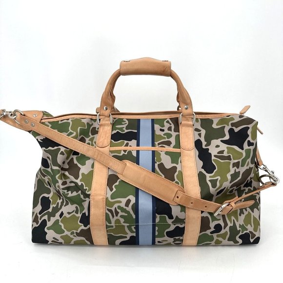 Barrington Handbags - Barrington Belmont Cabin Bag Weekender Leather Camo